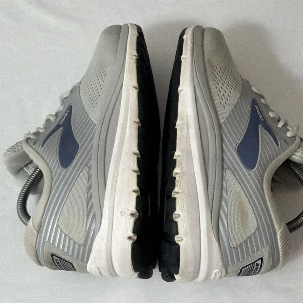 Brooks Addiction 14 1203061D077 Gray and Blue Running Sneakers Women's 10 D Wide